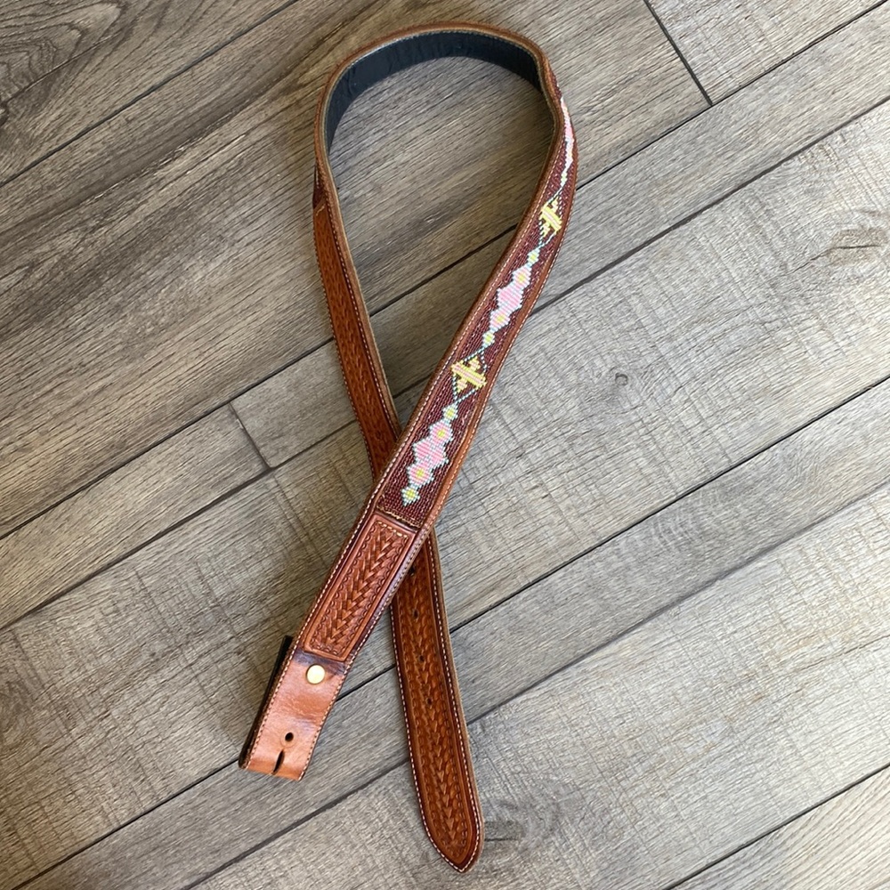 Hardwick & Co Beaded Leather Belt
